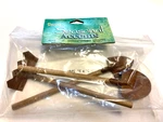 Darice Rusted Garden Tools For Doll House And Dioramas 5" Rake 2 Shovels. Fixed Price $11.99.