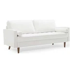 Pemberly Row Mid-century Performance Velvet Sofa White Finish. Fixed Price $554.53.