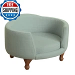 Homepop Decor Upholstered Curved Pet Luxury Cat Dog Beds Furniture. Fixed Price $141.30.