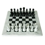 Natural Black And White Marble Chessboard With Table 40CM. Fixed Price $217.99.