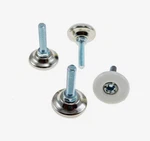Pack Monaco 1/4-20 Non-swivel W/hex White Nylon Base Leveler MONO-30. Fixed Price $7.25.