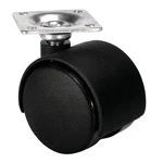 Screw-on Mount Plate Twin Wheel Casters Without Brake, Set Of 4. Fixed Price $12.48.