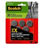 1" Round Gray Felt Pads 16PK Heavy Duty Stickyback Floor Protectors 3M #SP872-NA. Fixed Price $17.12.