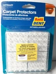 2 Pack Softtouch 4688395L Self-stick Furniture Anti-dent Carpet Protectors 4". Fixed Price $24.99.