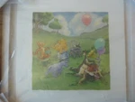 Walt Disney Art Classics Pooh Lithograph : Musical Chairs, Le 74/7500. Fixed Price $149.95.