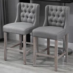 Dual 40" High Back Countertop Height Dining Stool Seat Accent Furniture Set. Fixed Price $168.99.
