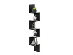 Furinno Rossi 5-TIER Wall Mount Floating Corner Square Shelf. Fixed Price $18.99.