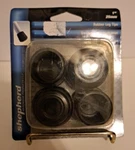 Shepherd Hardware Rubber Leg Tips Black 9128 1" 25MM 4PC. Fixed Price $10.00.