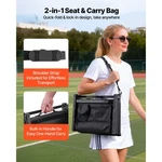 Stadium Seat, Folding Bleacher Chair With Back Support And Thick Cushion, Padded. Fixed Price $35.78.