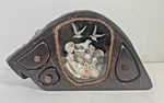 Wood Tree Stump Trinket Box 3 Drawers. Seagulls & Shell Design. Unique.. Fixed Price $17.99.