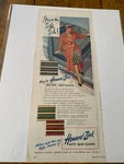 Vintage 1952 Howard Zinc Auto Seat Covers Stay On The Safe Side Ad. Fixed Price $9.99.