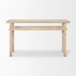 Mercana Rosie Small Blonde Wood Console Table In Brown. Fixed Price $378.66.