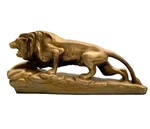 Sculpture Lion Vintage Mid Century Plaster Statue Unique Office Decor. Fixed Price $157.50.