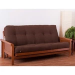 Blazing Needles Renewal 8IN Twill Futon Mattress Full Chocolate. Fixed Price $244.25.