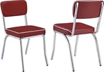 Coaster Home Furnishings Retro Set Of 2 Open Ba Dining Side Chairs Faux. Fixed Price $199.08.