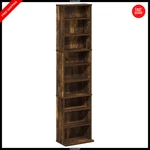 9-SHELF Media Storage Tower Rack Adjustable Shelves Dvd Cd Organizer. Fixed Price $62.95.