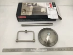 (1) New Delta Pivoting Pedestal Paper Holder Brushed Nickel 138293-BN1. Fixed Price $33.90.