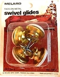 Nos Vintage Melard Tack On Metal Swivel Glides Mid Century Modern 4 Chair Mate. Fixed Price $19.99.