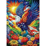 Eagle Flowers Diamond Art Kit For Adults 5D Diy Painting Craft Wall Decor Set. Fixed Price $9.99.