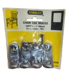 Vintage Stanley 1" Chair Leg Braces, Set Of 4 - Nos Brown Lacquer Color. Fixed Price $5.99.