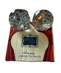 Crystal Maison Clear Wall Mounted Curtain Tie-backs Silver 2 Pack. Fixed Price $8.00.