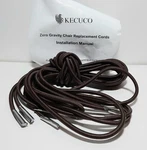 Kecuco 4 Pcs Replacement Cords (brown) For Zero Gravity Chair, Laces. Fixed Price $14.99.