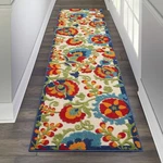 Nourison Aloha Indoor/outdoor Multicolor 2'3" X 8' Area-rug, Easy-cleaning, Non. Fixed Price $47.89.