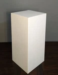 30" X 16" White Display Pedestal Stand Riser Column Pillar. Fixed Price $224.99.