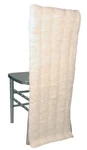 Wildflower Linen Faux Fur Chiavari Chair Sleeve, White. Fixed Price $34.00.