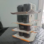 (16-PK) Everbilt Leg Caps For Table Chair & Furniture Floor Black Rubber 1". Fixed Price $8.00.