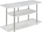 Convenience Concepts DESIGNS2GO 3-TIER Wide Tv Stand, 42", White. Fixed Price $83.21.