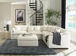 Hobson Cloud Modular Sectional Sofa 6PC White Fabric Coaster 551451-SET. Fixed Price $3199.99.
