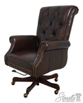 L67578: Maitland Smith NO.114ST Kramer Leather Office Desk Chair New. Fixed Price $1695.00.