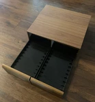 Vtg 80S 90S Faux Wood Vhs Tape 24 Holder Storage Box Drawer Case Vintage. Fixed Price $18.99.