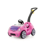 STEP2 Whisper Ride Ii Kids Push Cars, On Car, Seat Belt, Large, Pink. Fixed Price $128.90.