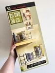 Atlantic Wire Multimedia Stack Rack 38 Cds 26 Dvds. Fixed Price $19.00.