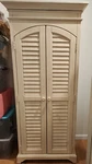 Universal Furniture Paula Dean Cottage Utility Wardrobe Cabinet Armoire Read. Fixed Price $395.00.