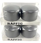 Ikea Raffig Finials Pairs (4PACK) Silver 002.199.37 Curtain Rod Screw End Caps. Fixed Price $6.99.