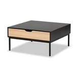 Baxton Studio Haben Contemporary Two-tone Oak And Black Wood Coffee Table. Fixed Price $122.95.