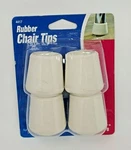 Rubber Chair Tips 4PC White 1/8 In. Soft Touch By Waxman 4417 Table Leg. Fixed Price $9.30.