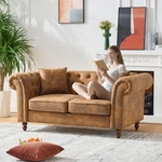 66"CHESTERFIELD Tech Fabric Sofa 2 Seater Couch For Living Room. Fixed Price $351.49.