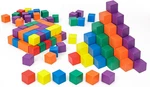400 Pack Wooden Cubes, 0.8 Inch Colorful Square Craft Cube, Bl. Fixed Price $47.18.