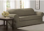 Maytex Collin 2-PIECE Sofa Slipcover 74-96" WIDE/34" Sage 38" Deep, High,. Fixed Price $75.00.