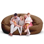 Bean Bag Chair For Adults 7FT-83X83X35IN CAPACITY:5-6 People Deep Coffee. Fixed Price $25.32.