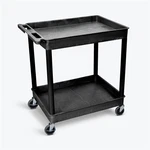 Luxor 2-SHELF Plastic Utility Cart TC11-B. Fixed Price $230.47.