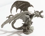 Rawcliffe Peweter Winged Dragon Jeweled Magic RF3955 Tsr Ad&d Dnd Ral Partha 90S. Fixed Price $39.00.