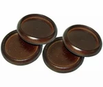(4) Cherry Furniture Caster Cups 2 For Hard Floor Carpeted Softtouch 4681095N. Fixed Price $12.99.
