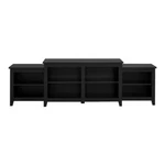 Walker Edison 80" Simple Tiered Top Tv Stand - Solid Black. Fixed Price $180.00.