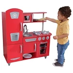 Kidkraft Vintage Wooden Play Kitchen With Stainless Steel Loo Trim - Red. Fixed Price $97.60.