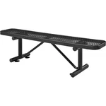 Global Industrial 6'L Expanded Metal Mesh Flat Bench Black. Fixed Price $444.34.